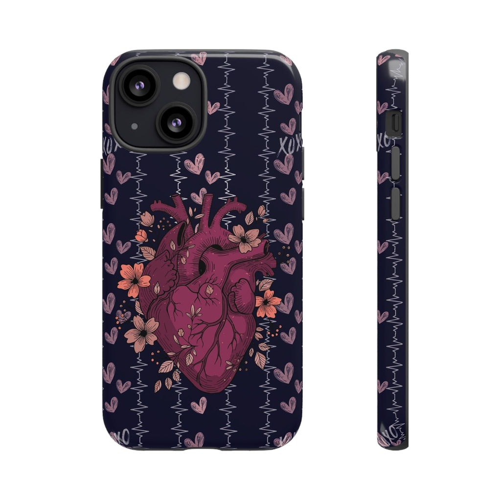 Dark Anatomical Heart Phone Case