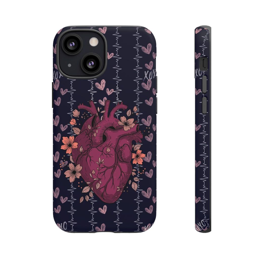 Dark Anatomical Heart Phone Case