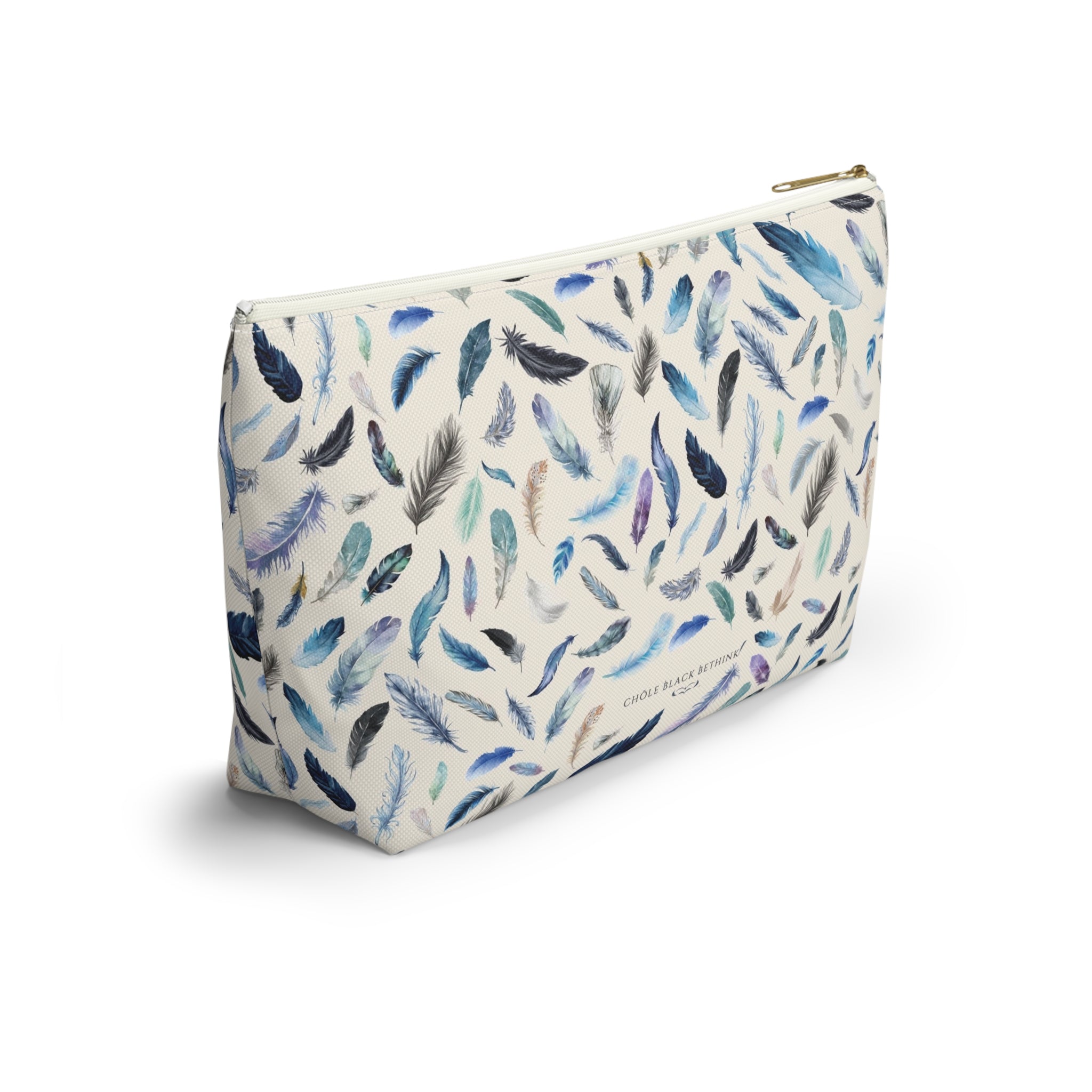 Nevermore Feather Cosmetic Bag