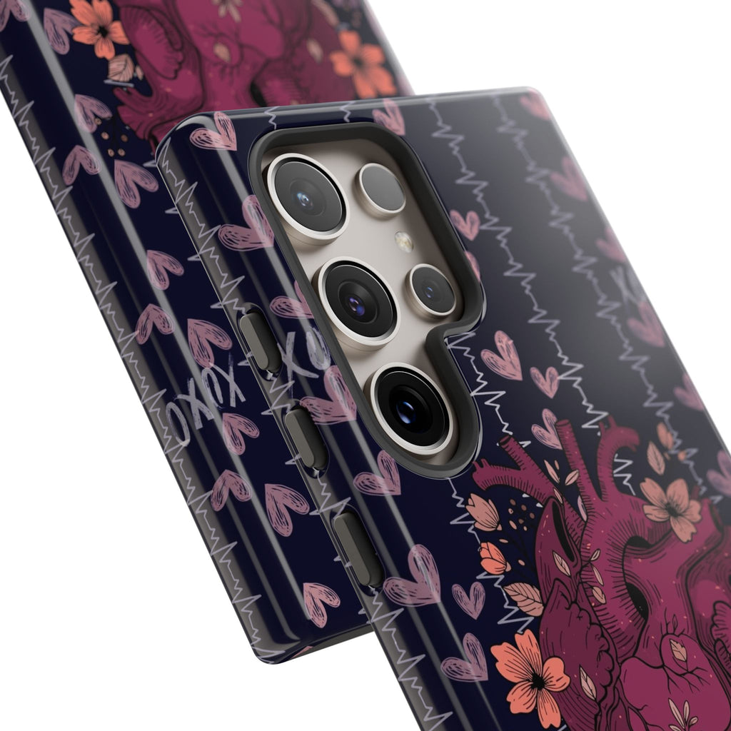 Dark Anatomical Heart Phone Case