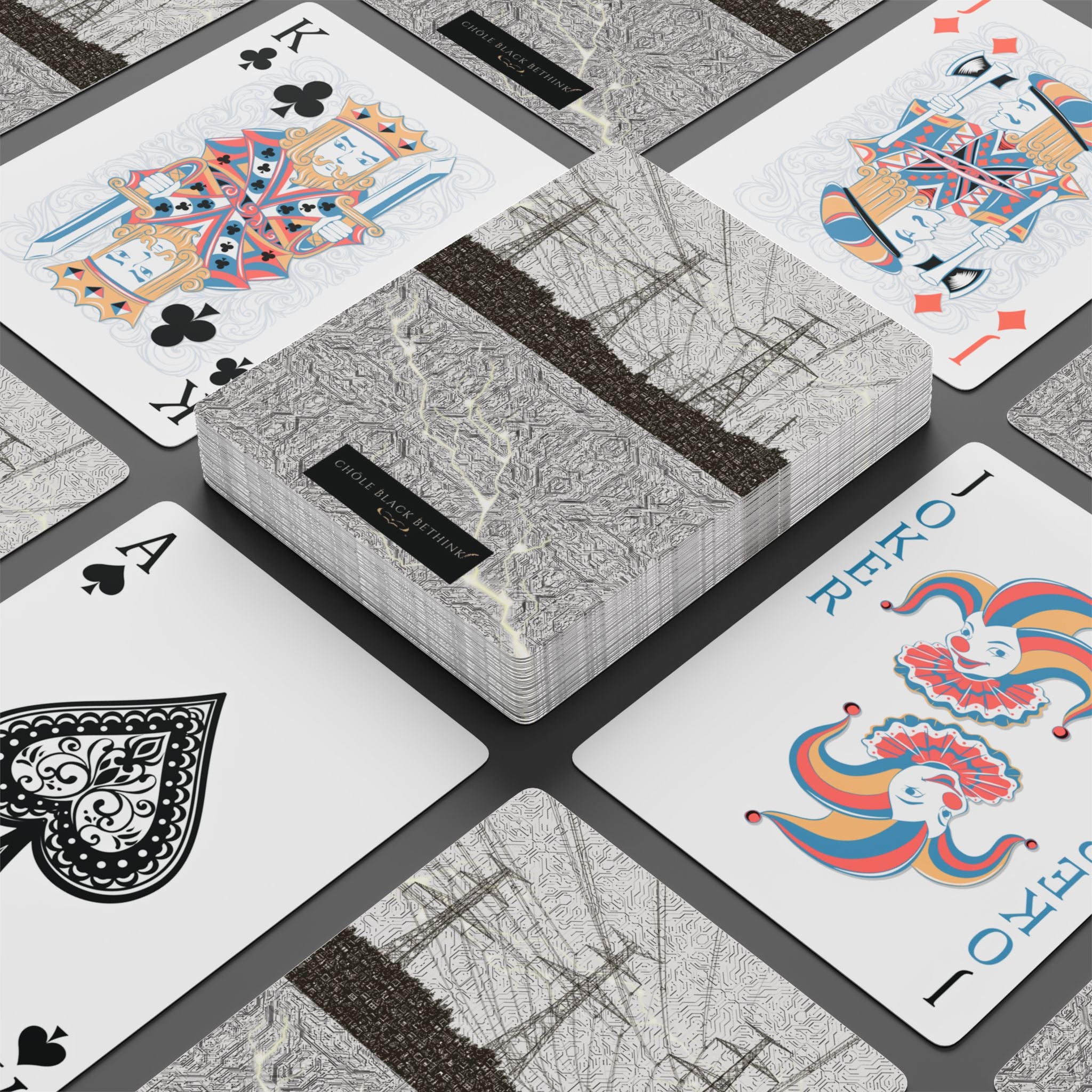 Vintage Industrial Playing Cards