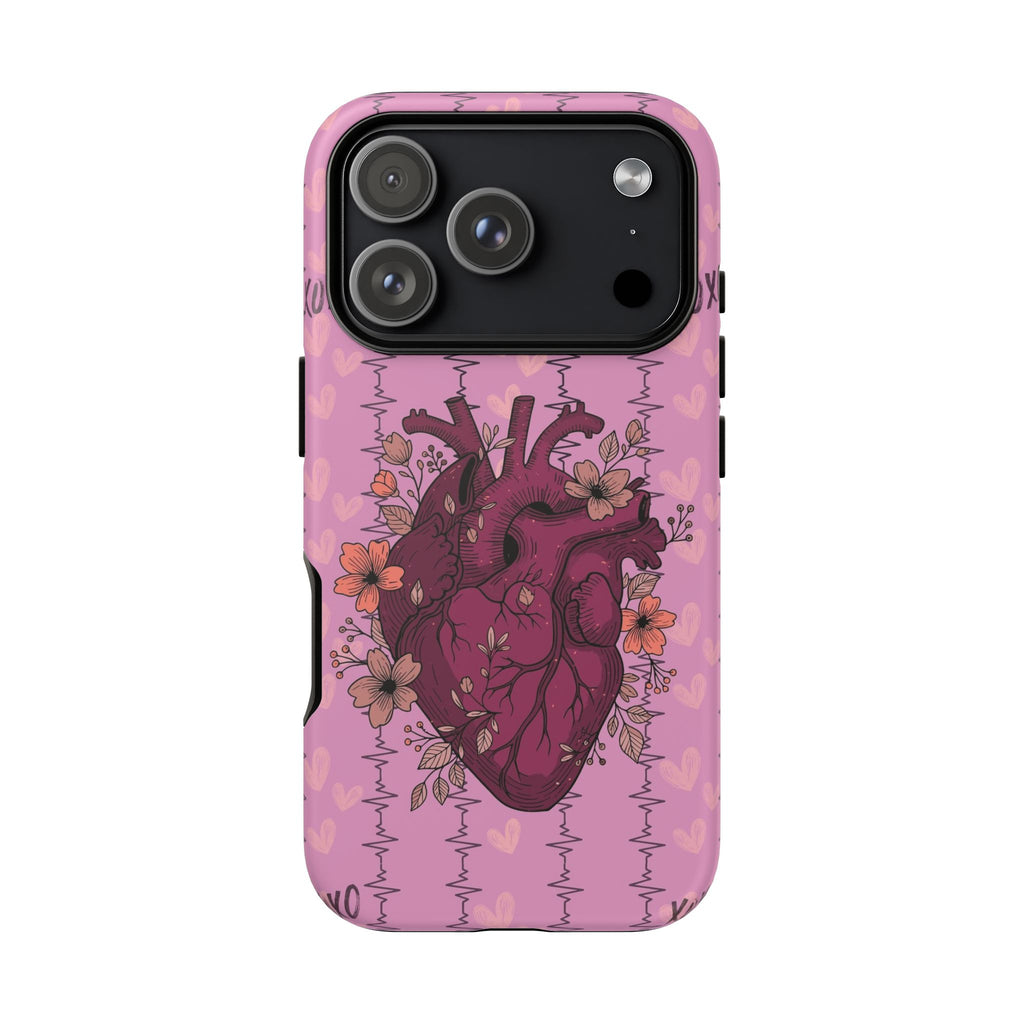 Pink Anatomical Heart Phone Case