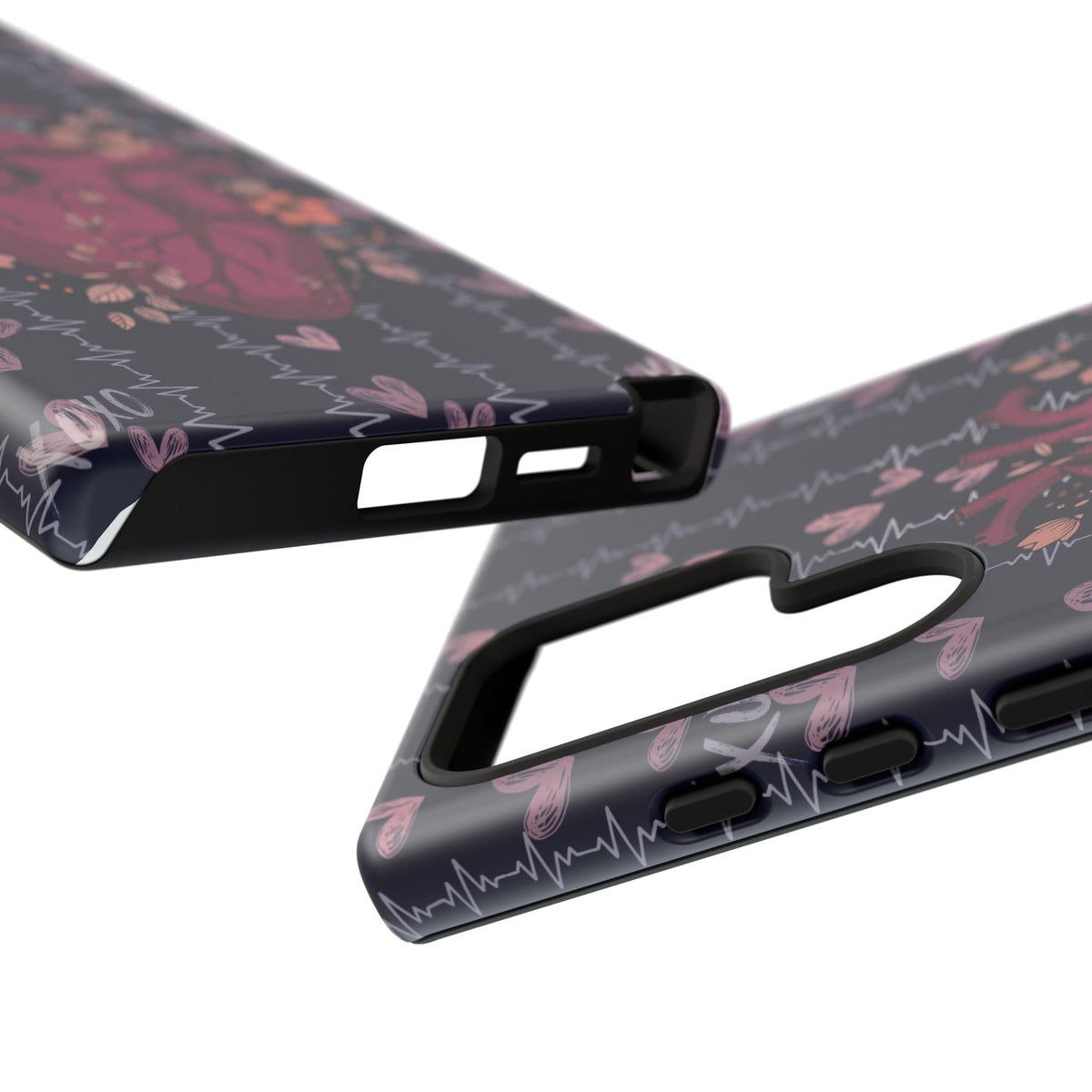 Dark Anatomical Heart Phone Case