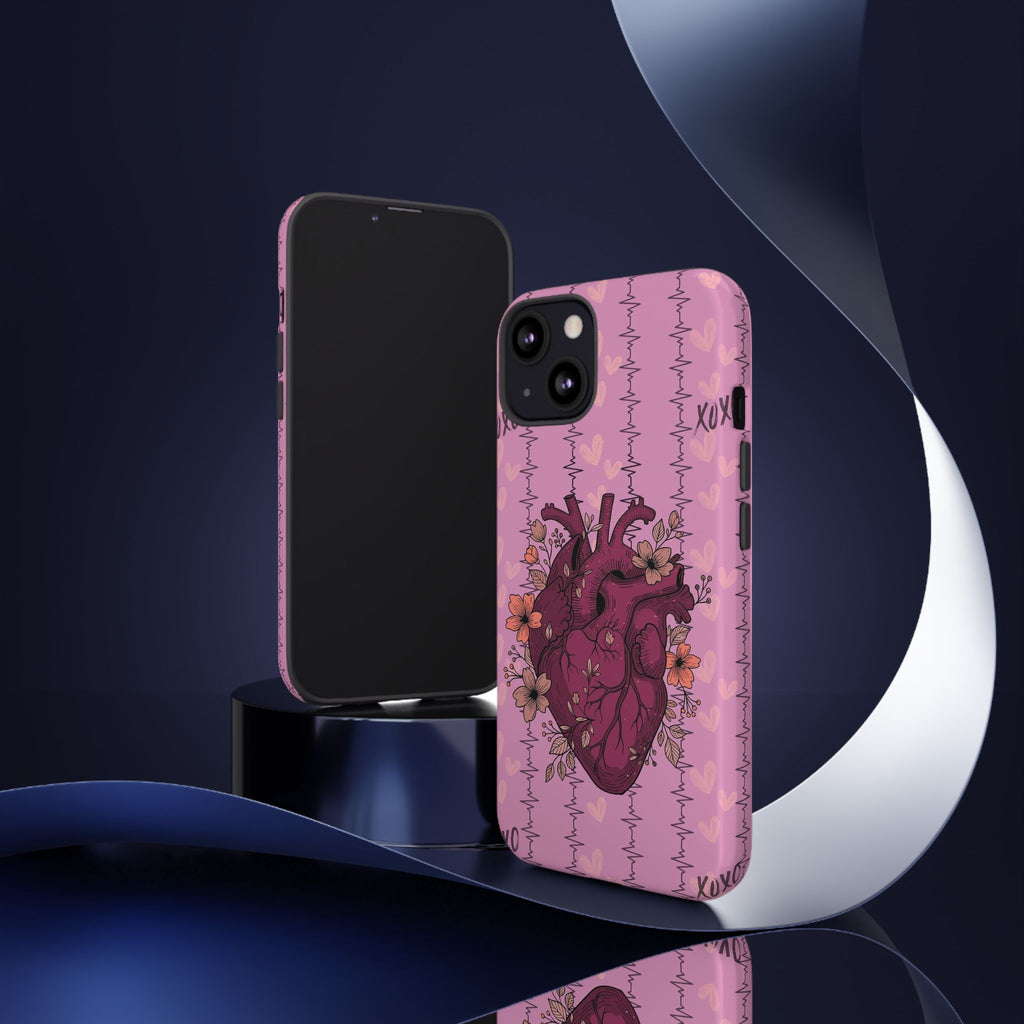 Pink Anatomical Heart Phone Case