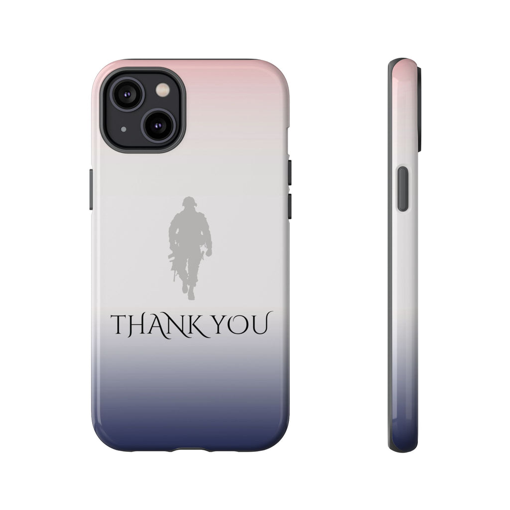 "Thank You" Military Silhouette Phone Case