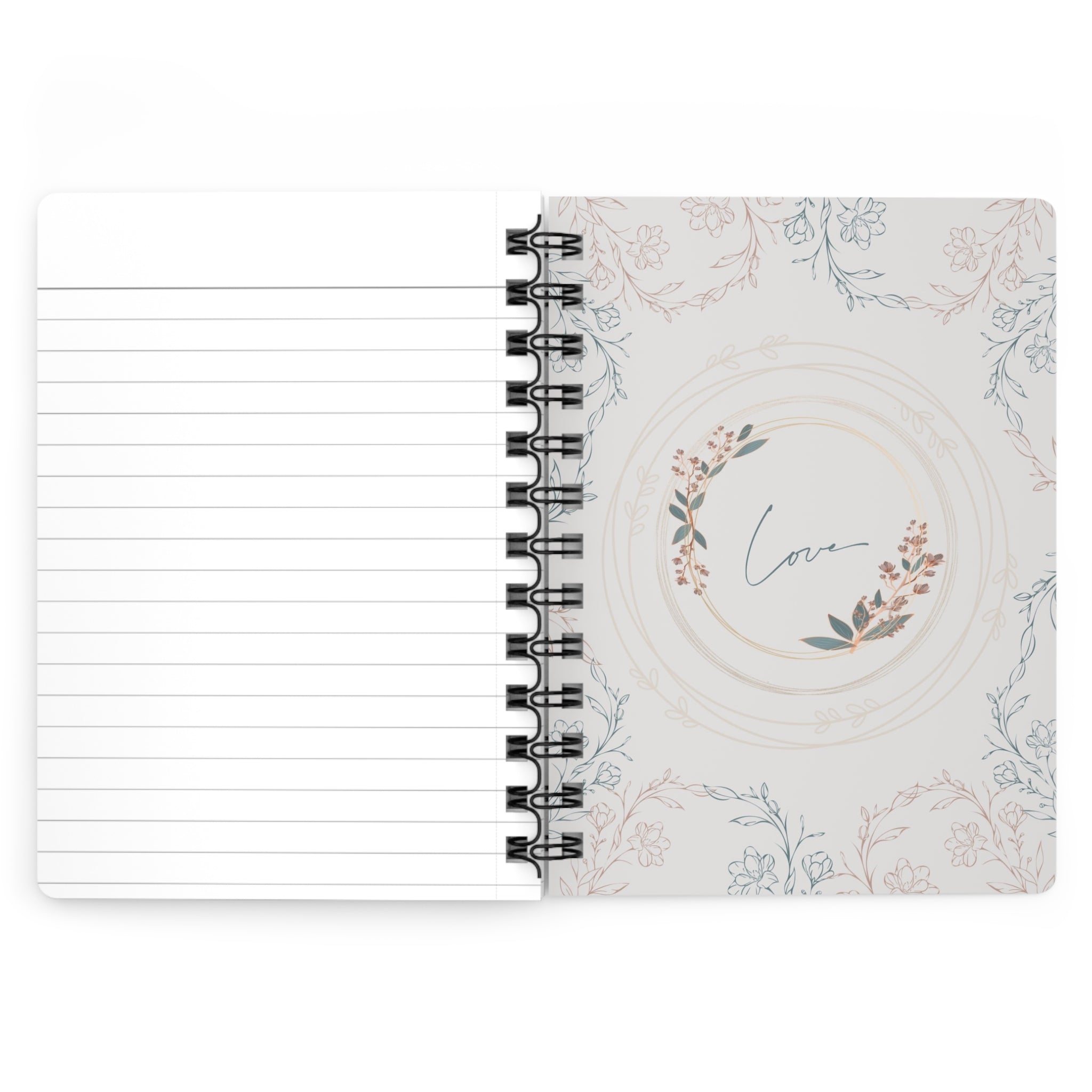 Love, Only Love - Floral Spiral Journal