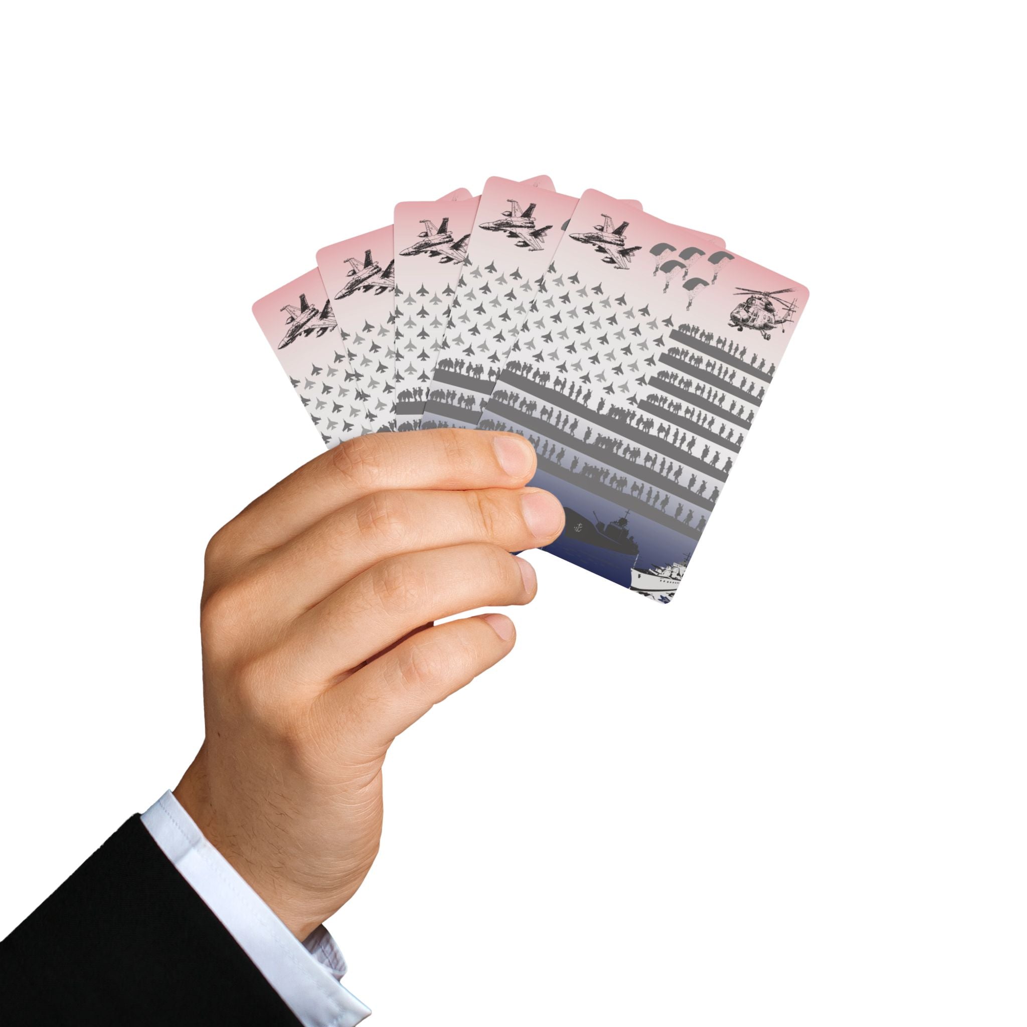 Military Tribute Playing Cards — Patriotic Flag Card Deck