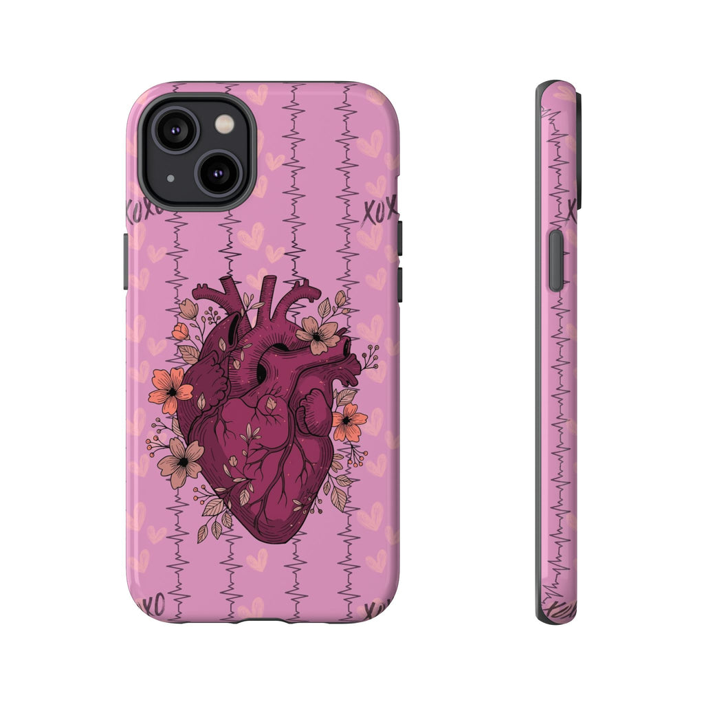 Pink Anatomical Heart Phone Case