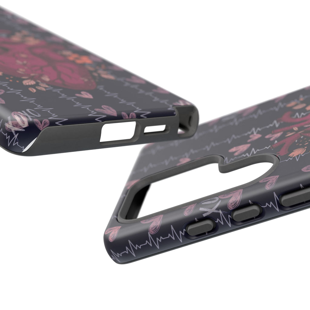 Dark Anatomical Heart Phone Case
