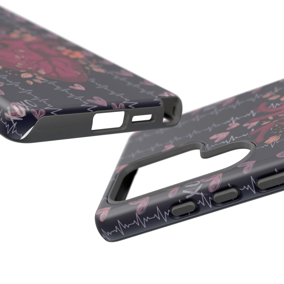 Dark Anatomical Heart Phone Case