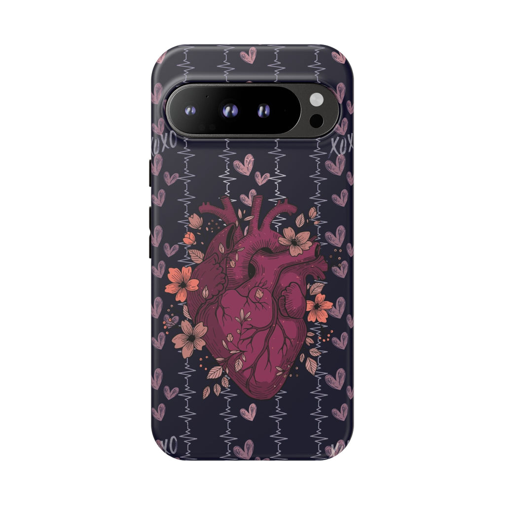 Dark Anatomical Heart Phone Case