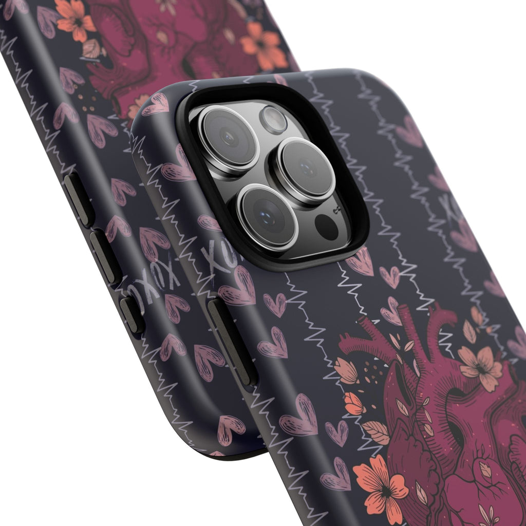 Dark Anatomical Heart Phone Case