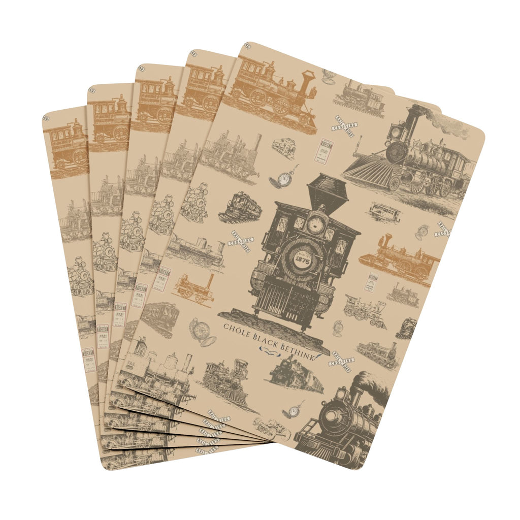 Antique Locomotive Playing Cards