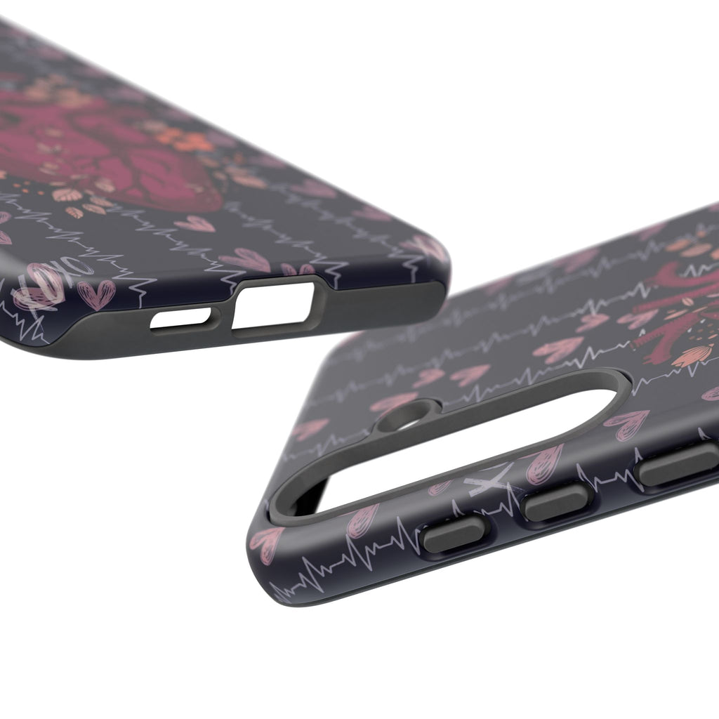 Dark Anatomical Heart Phone Case