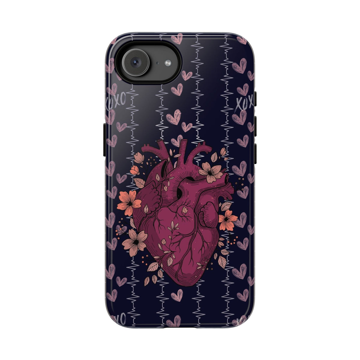 Dark Anatomical Heart Phone Case