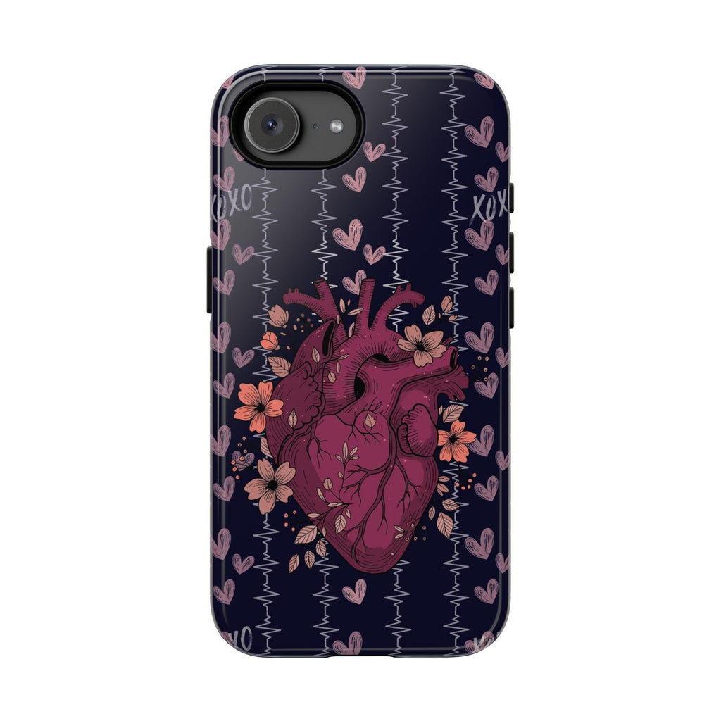 Dark Anatomical Heart Phone Case