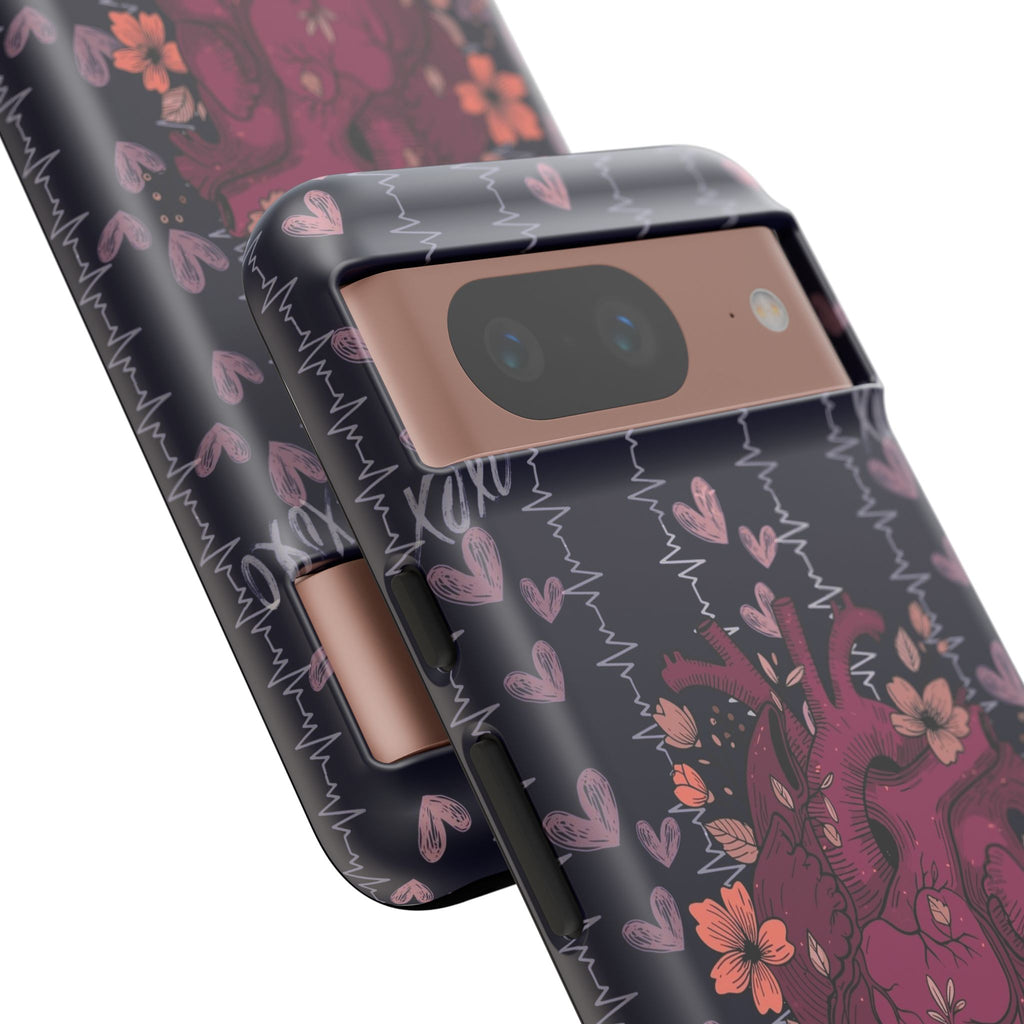 Dark Anatomical Heart Phone Case