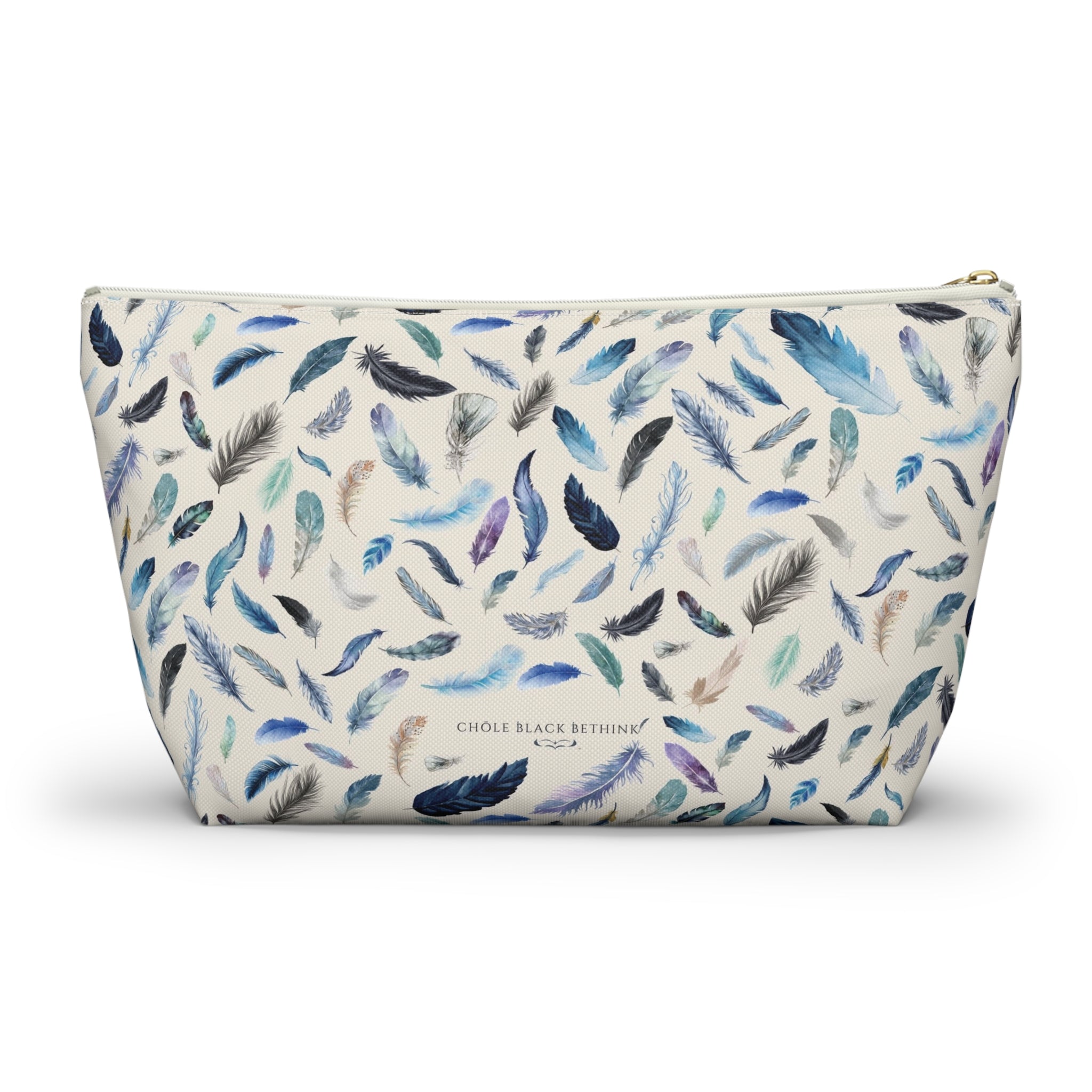 Nevermore Feather Cosmetic Bag