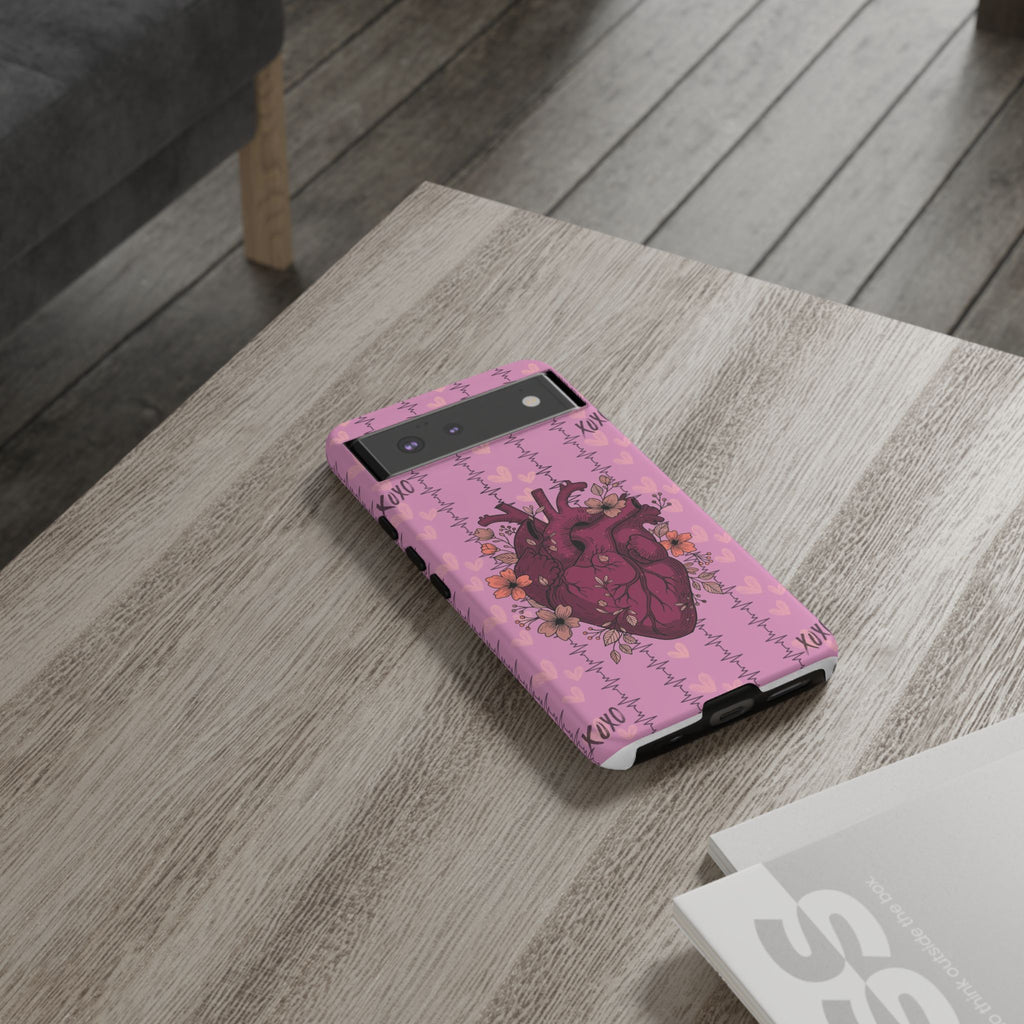 Pink Anatomical Heart Phone Case