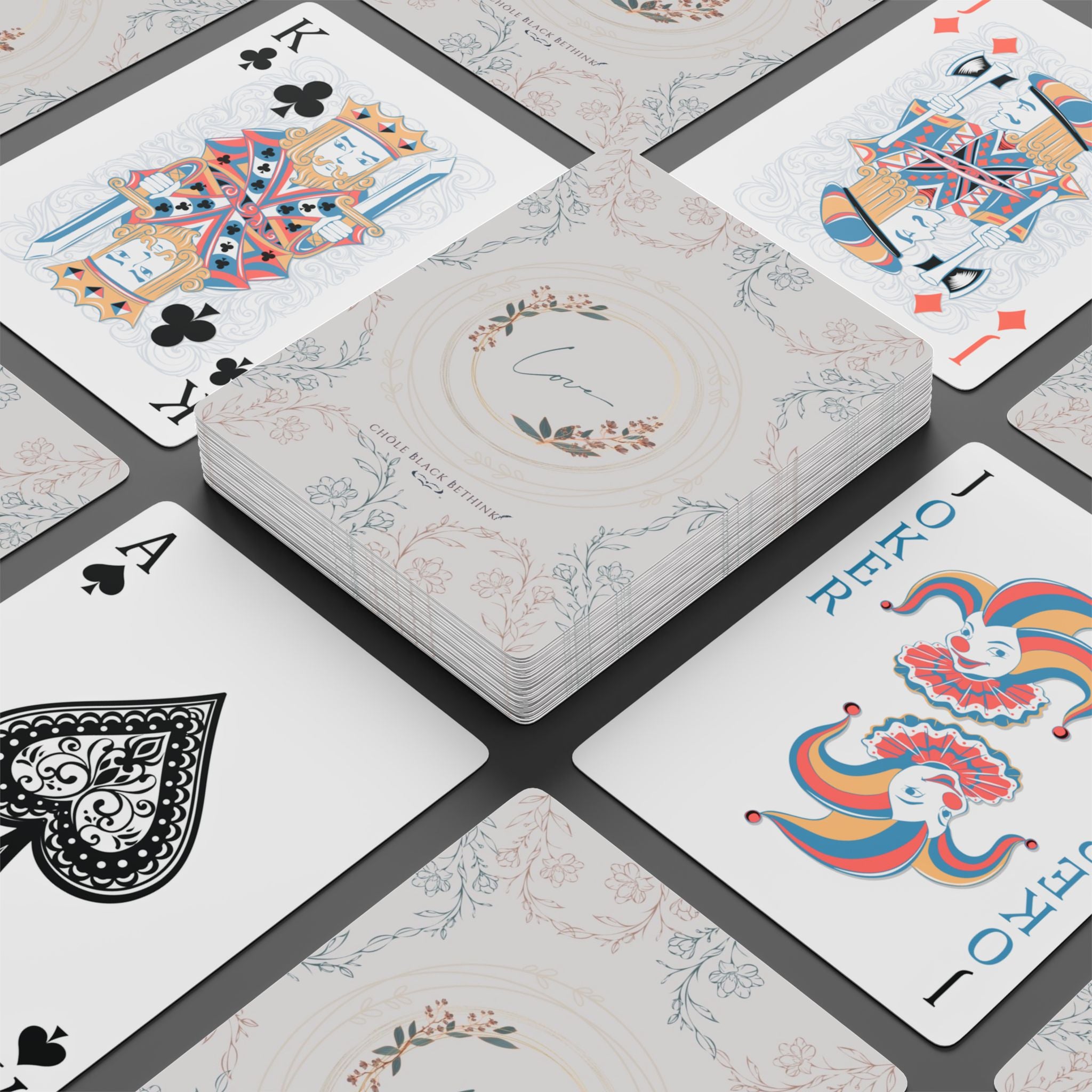 Love, Only Love Playing Cards – Elegant Wedding & Romantic Game Deck
