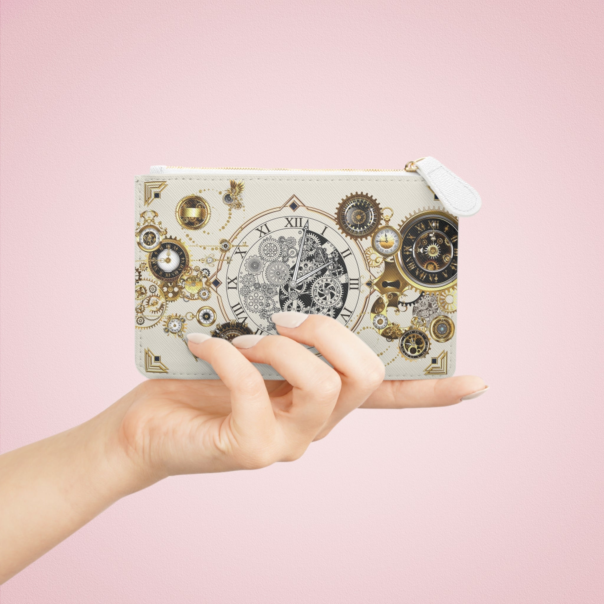 Mini Clutch - Steampunk Gear Clock Bag
