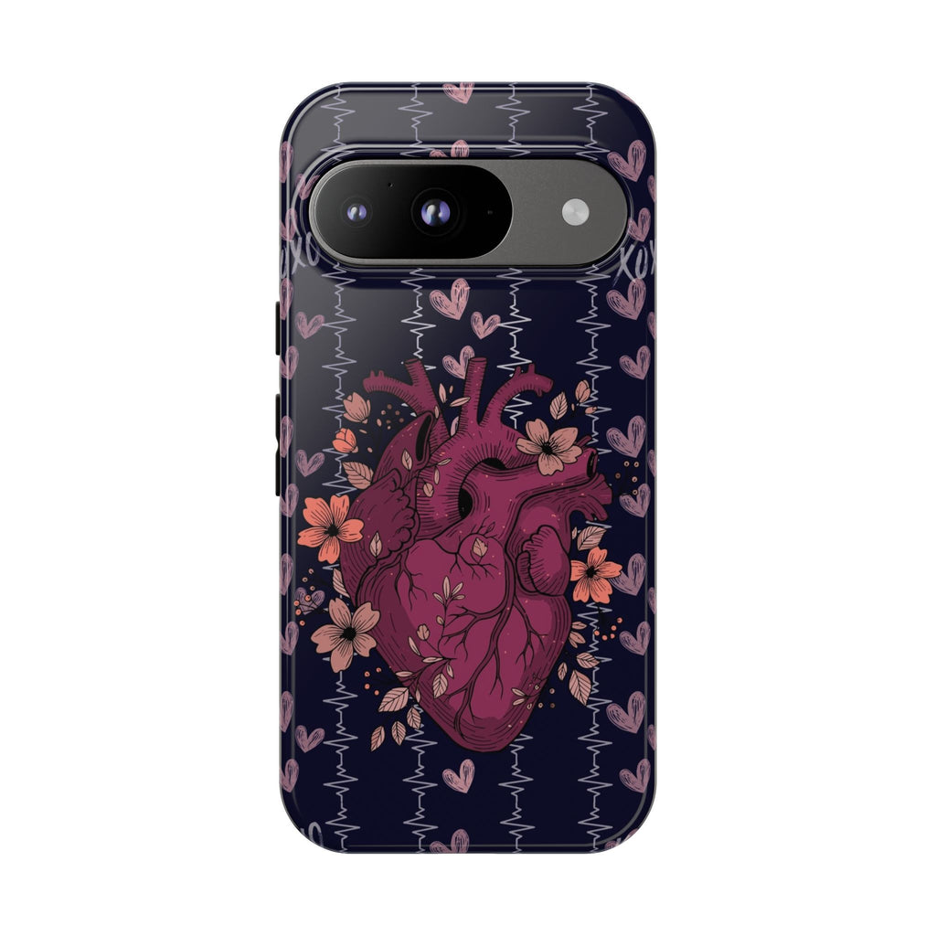 Dark Anatomical Heart Phone Case