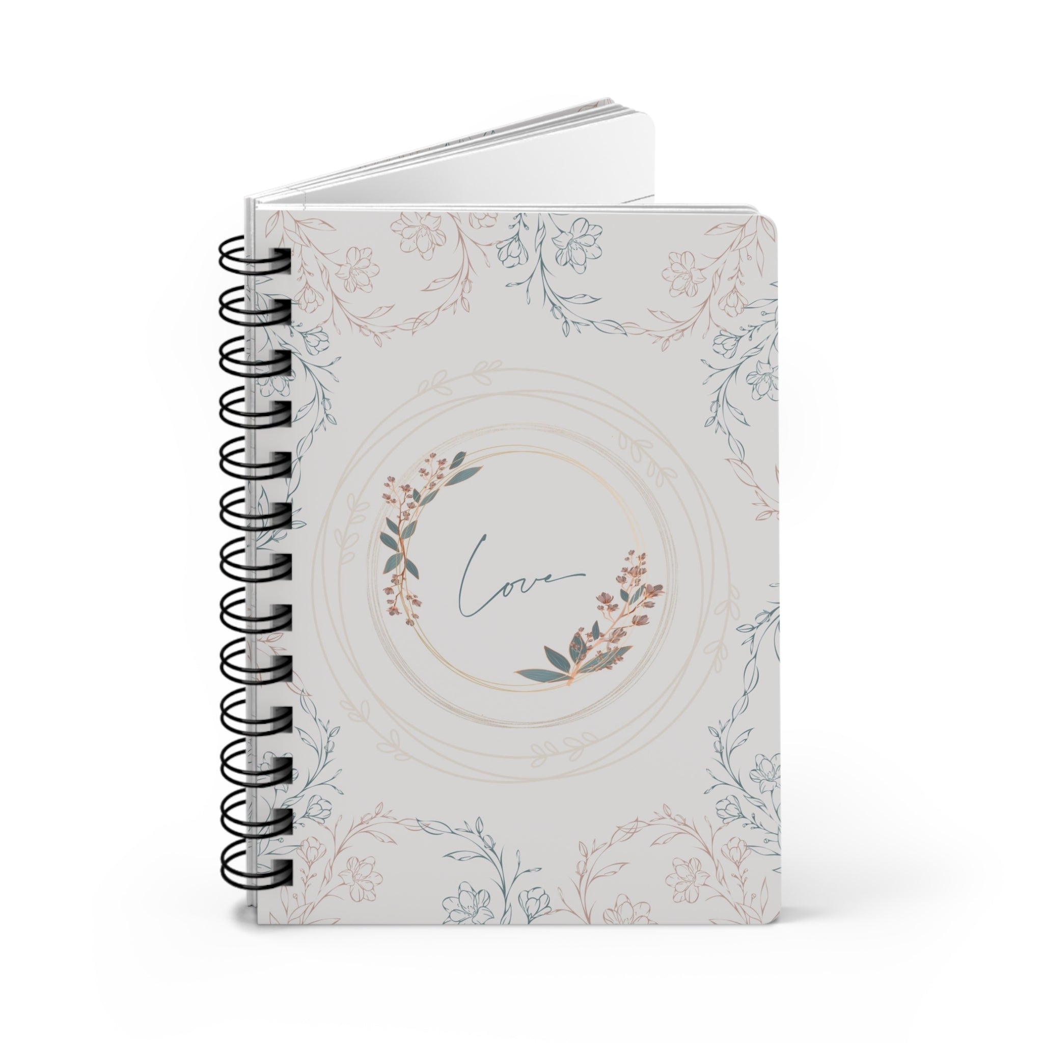 Love, Only Love - Floral Spiral Journal