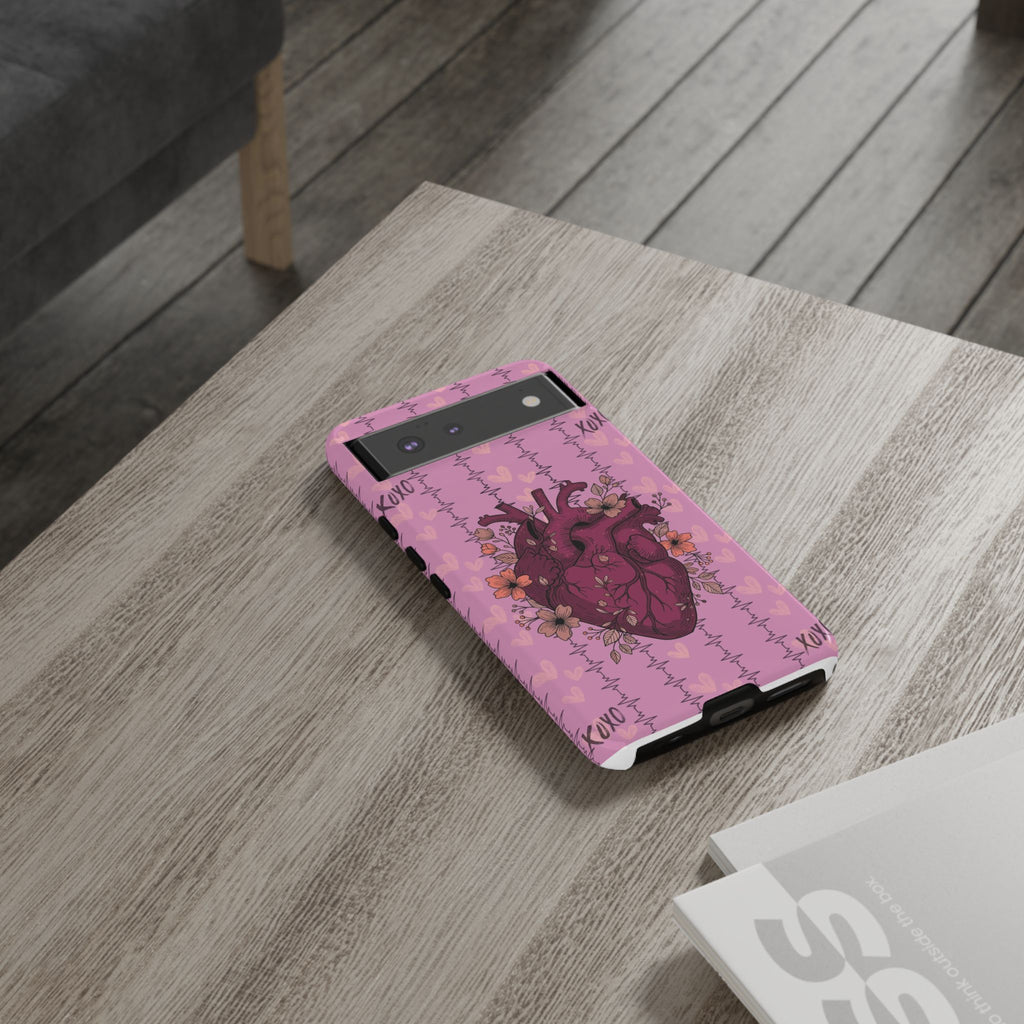 Pink Anatomical Heart Phone Case