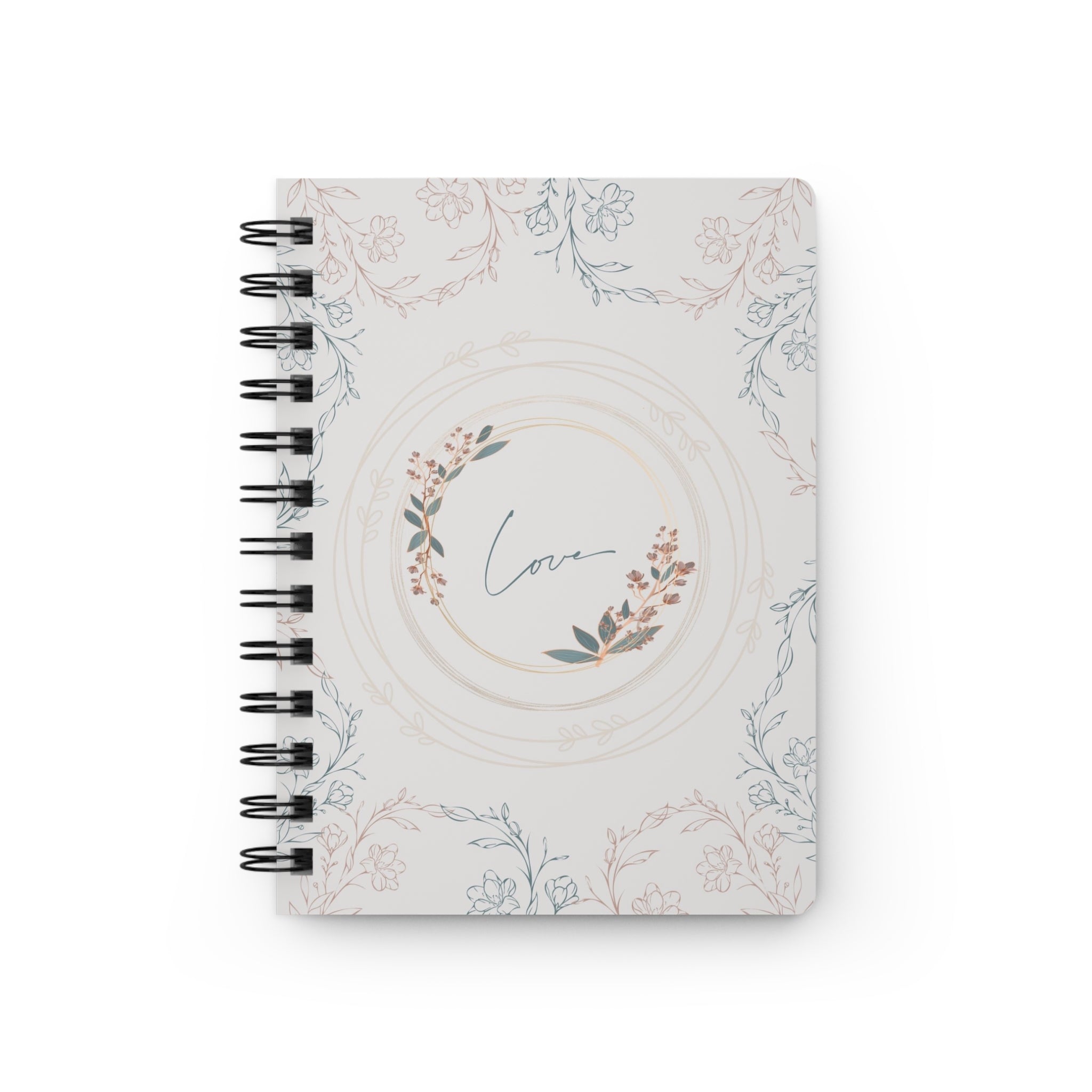 Love, Only Love - Floral Spiral Journal