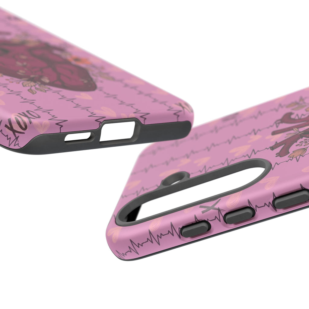 Pink Anatomical Heart Phone Case