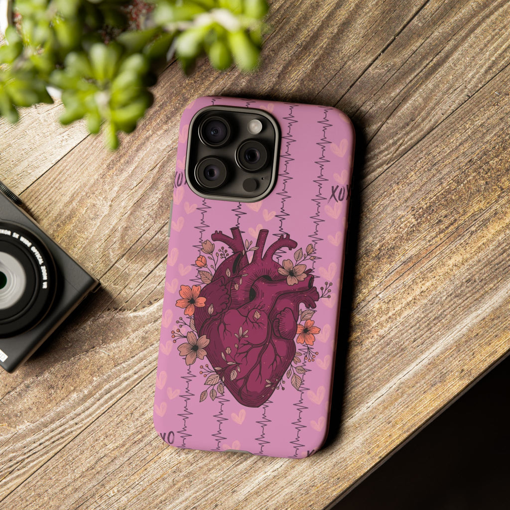 Pink Anatomical Heart Phone Case