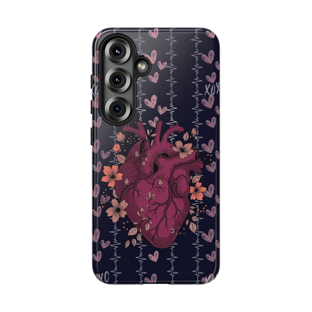 Dark Anatomical Heart Phone Case