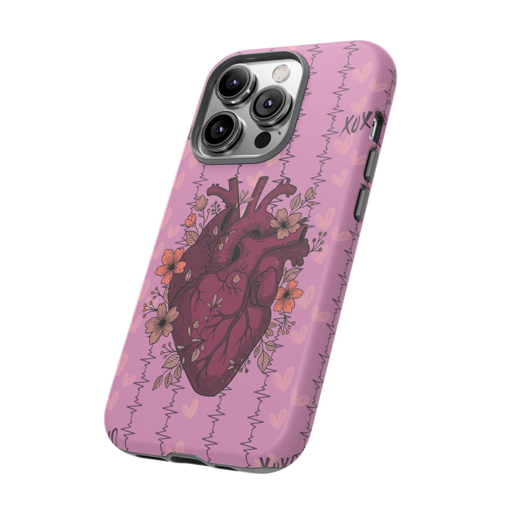 Pink Anatomical Heart Phone Case